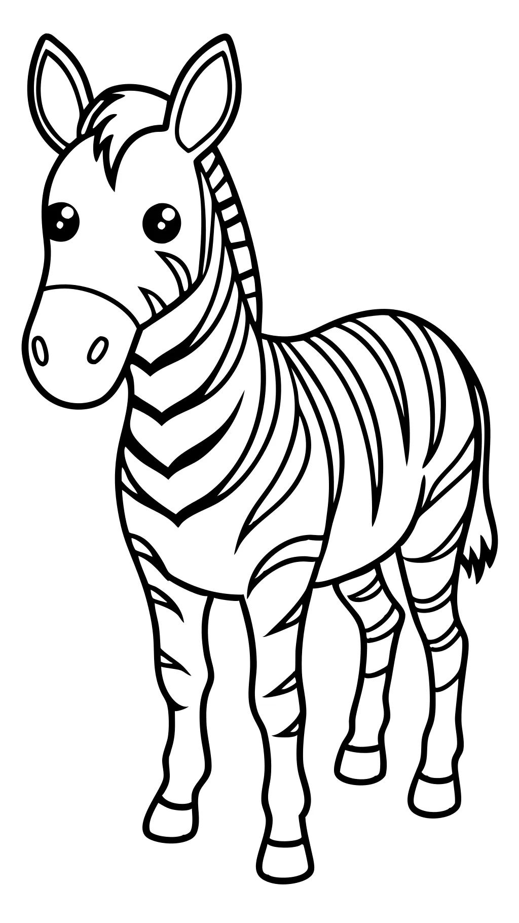 zebra coloring page